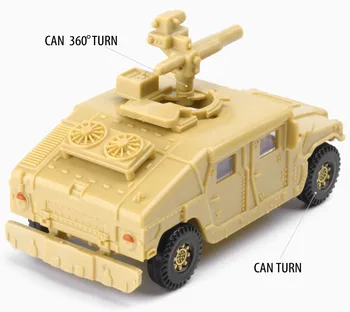 8 Компл. Монтаж на Армията на САЩ 1/72 Пластмасов Модел на Строителни Комплекти Играчки за Кола Hummer Camion Смола Модел Подарък за Деца
