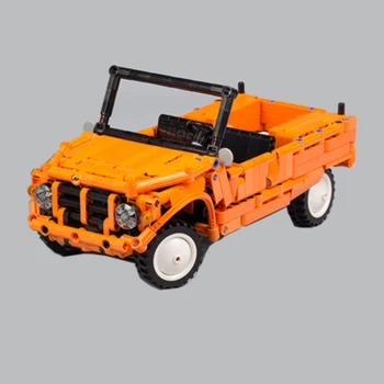 Buildmoc 733 бр. Спортен Автомобил, Подходящ MOC-29654 Мехари Оранжево Суперавтомобил Състезатели Превозни Средства DIY Модел Строителни Блокове Тухли Играчки Подарък за Децата