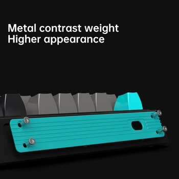 Однорежимная механична клавиатура FL·ESPORTS CMK98 с възможност за гореща замяна 98 клавиши RGB