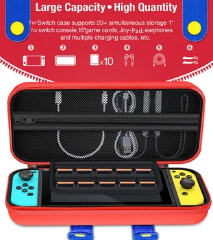 За Nintendo Switch Чанта За Съхранение На Преносим Водоустойчив Защитен Калъф За Конзолата Nintendo Switch Джойстик За N-Switch Аксесоари